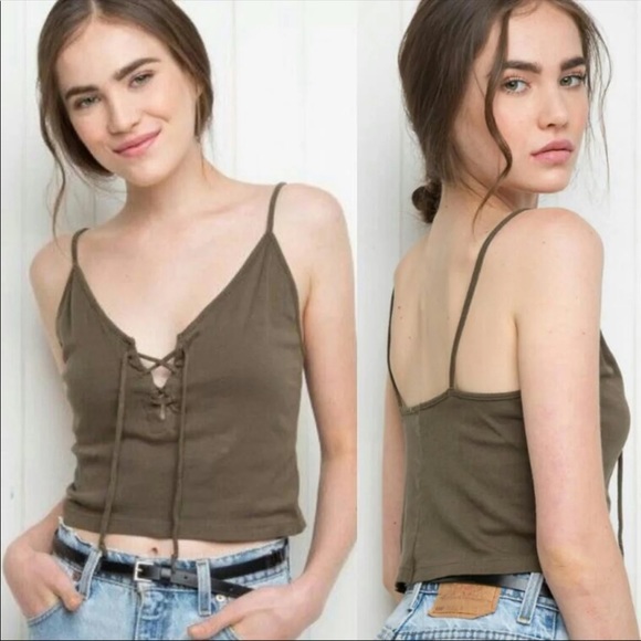 Brandy Melville Tops - NWOT Brandy Melville Tie Front Tank Top